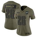 Women's Philadelphia Eagles 2025 Salute to Service Limited Jersey - All Stitched