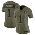 Women's Green Bay Packers 2025 Salute to Service Vapor Limited Jersey - All Stitched