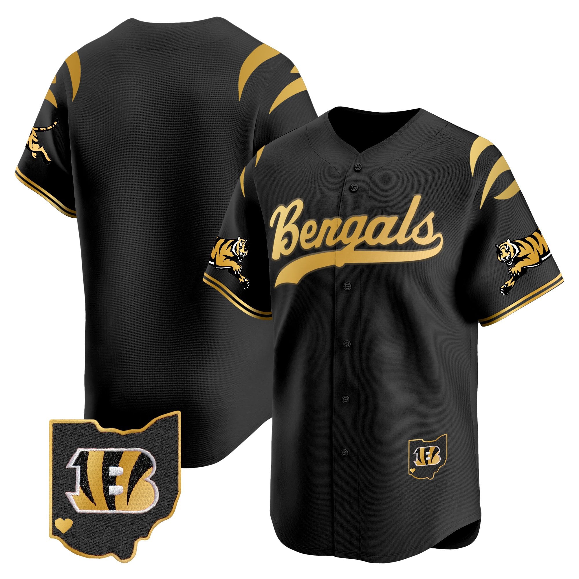 Men's Cincinnati Bengals 2025 Vapor Limited Baseball Jersey V2 - All Stitched
