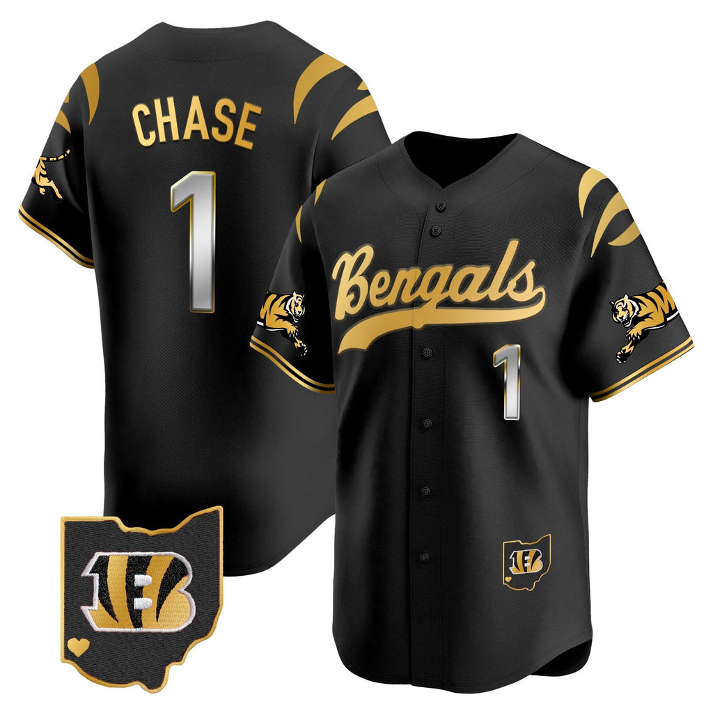 Men's Cincinnati Bengals 2025 Vapor Limited Baseball Jersey V2 - All Stitched
