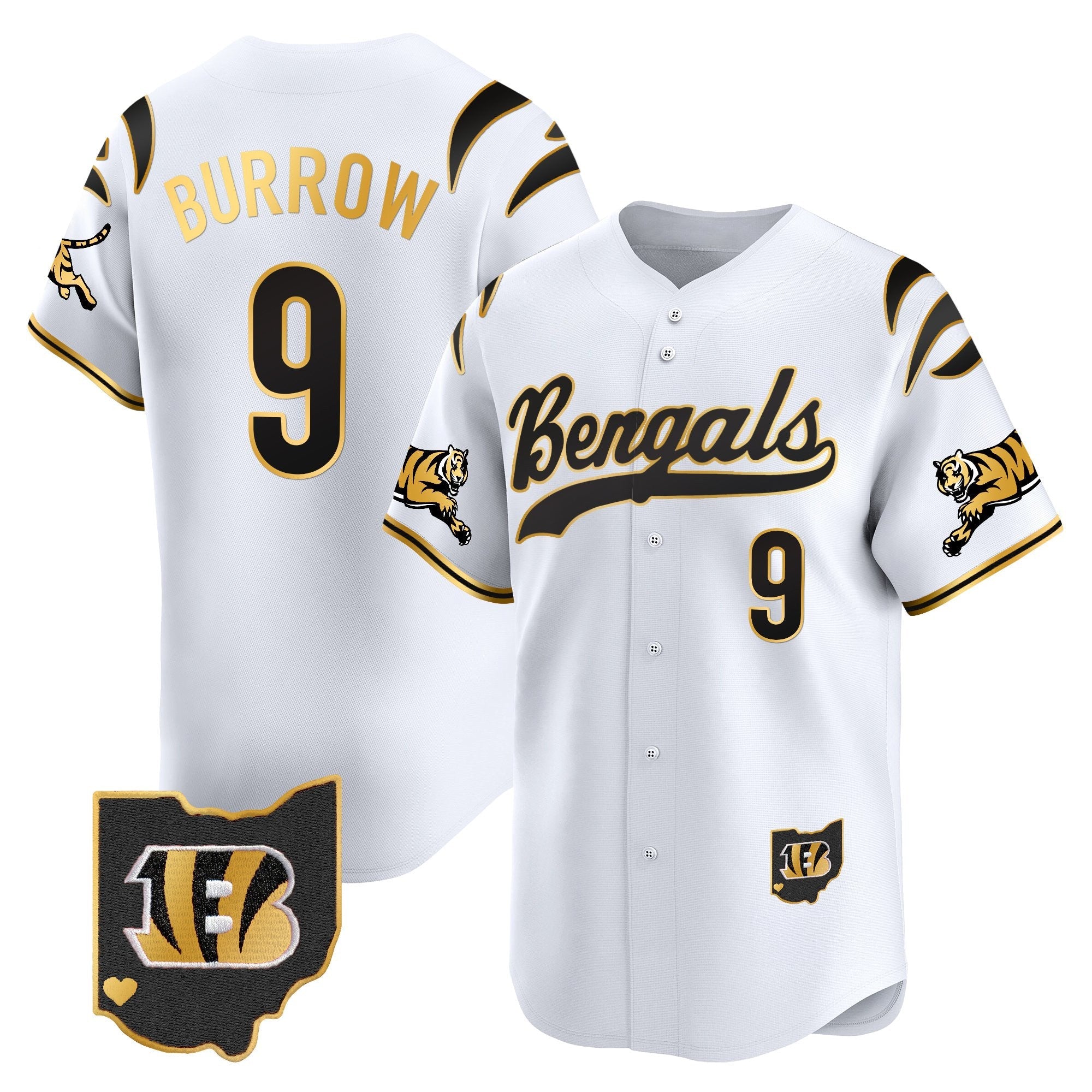 Men's Cincinnati Bengals 2025 Vapor Limited Baseball Jersey V2 - All Stitched