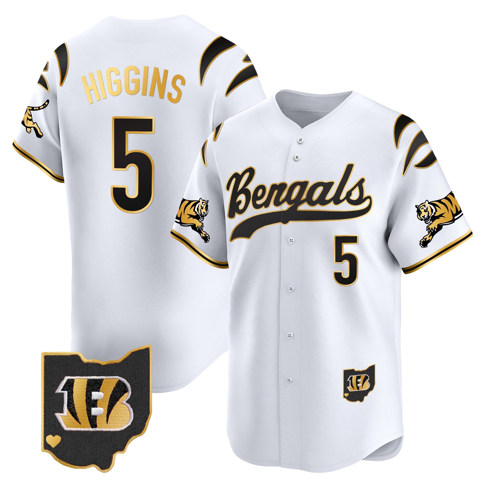 Men's Cincinnati Bengals 2025 Vapor Limited Baseball Jersey V2 - All Stitched