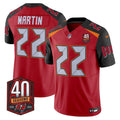 Doug Martin Tampa Bay Buccaneers 40th Season Patch Vapor Limited Jersey - All Stitched
