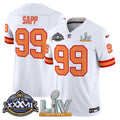 Men's Tampa Bay Buccaneers Super Bowl XXXVII & Super Bowl LV Patch Throwback Vapor Limited Jersey - All Stitched