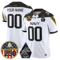Navy Midshipmen 'Jolly Rogers Edition' Vapor Limited Custom Jersey - 250th Anniversary Patch - Stitched