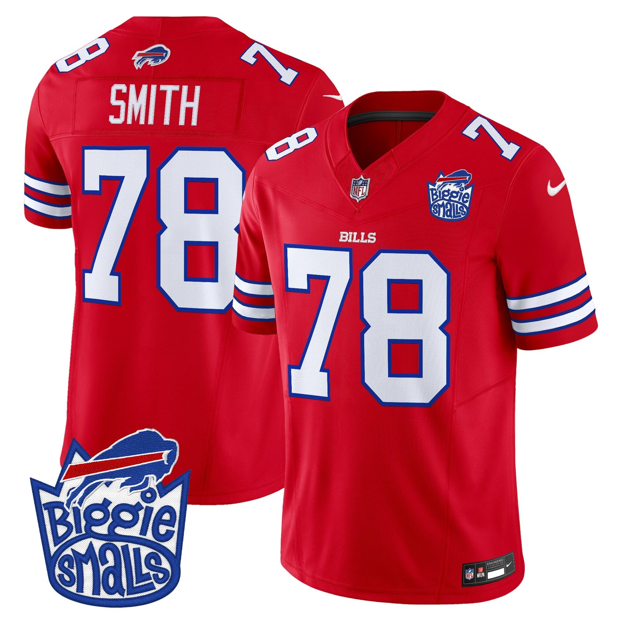 Men's Biggie Smalls × Buffalo Bills Vapor Limited Jersey - All stitched