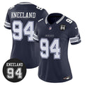 Women's Dallas Cowboys #94 Marshawn Kneeland Memorial Patch Vapor Limited Jersey - All Stitched