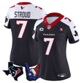 Women's Houston Texans Hand Sign Throwing Up The H Vapor Jersey - All Stitched