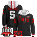 Men's Texas Tech Red Raiders 2025 Premium Pullover Hoodie - 100th Anniversary Patch - All Stitched
