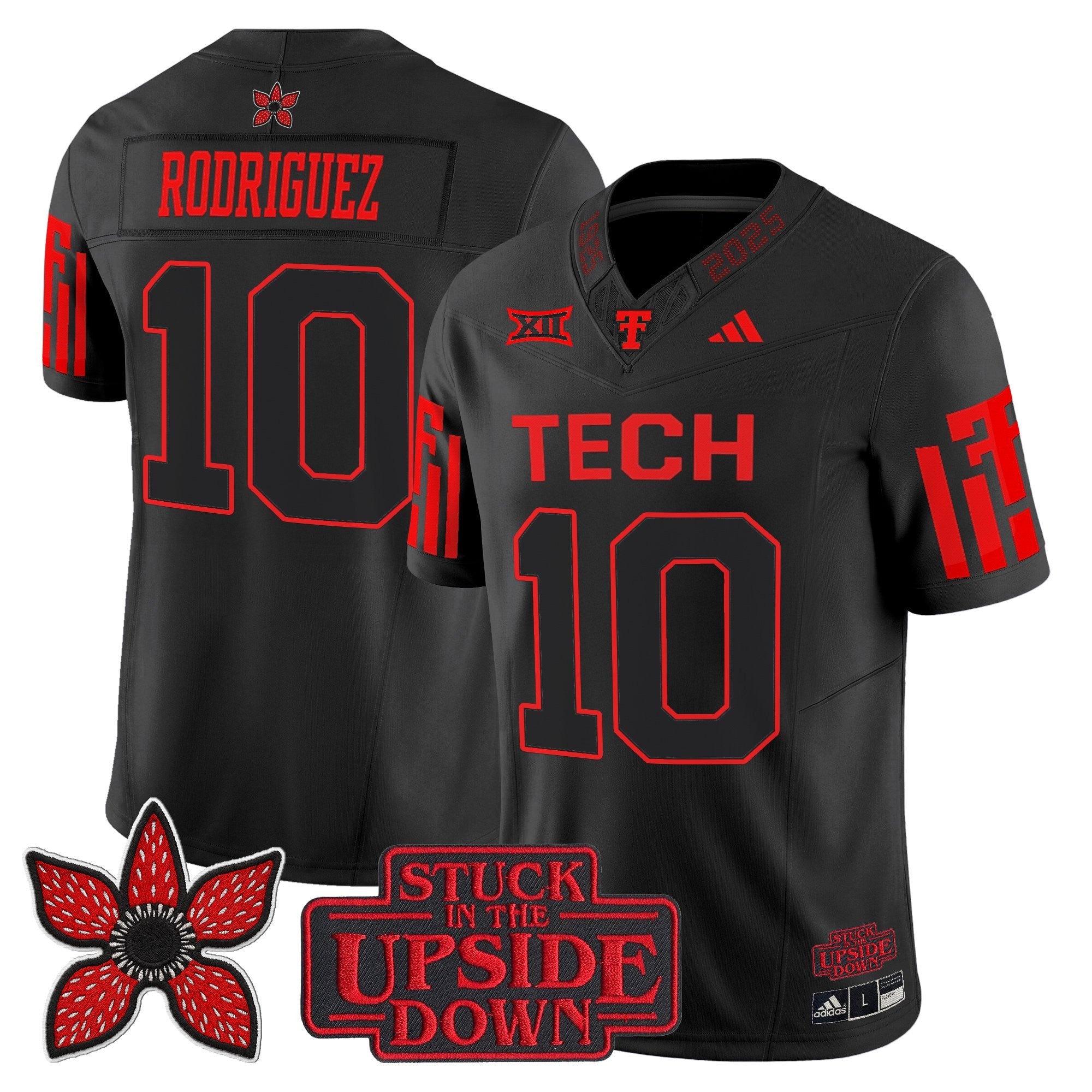 Men's Texas Tech Red Raiders 'Stranger Things Edition' Vapor Limited Jersey - All Stitched