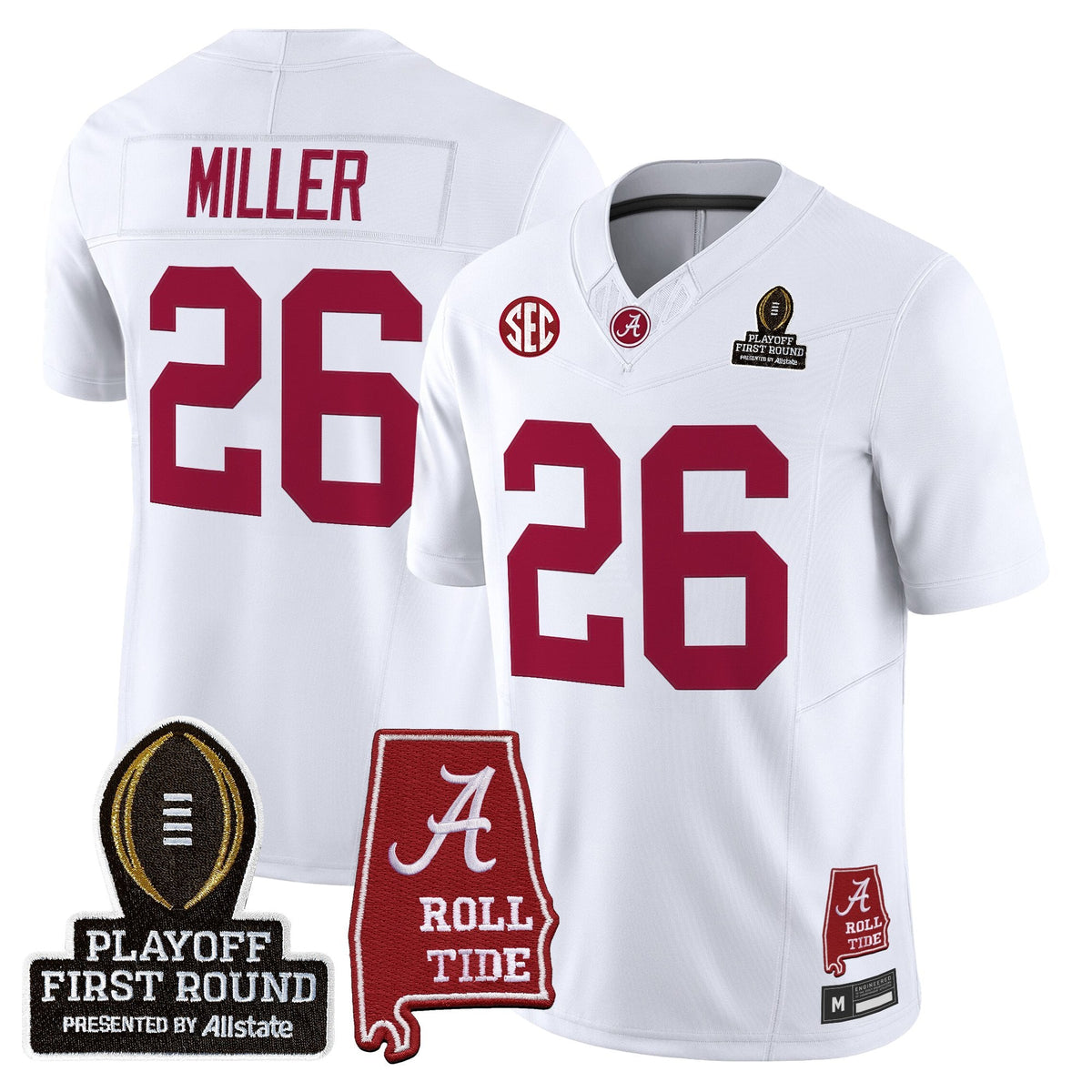 BAMA 2025 Playoff First Round Vapor Limited Jersey