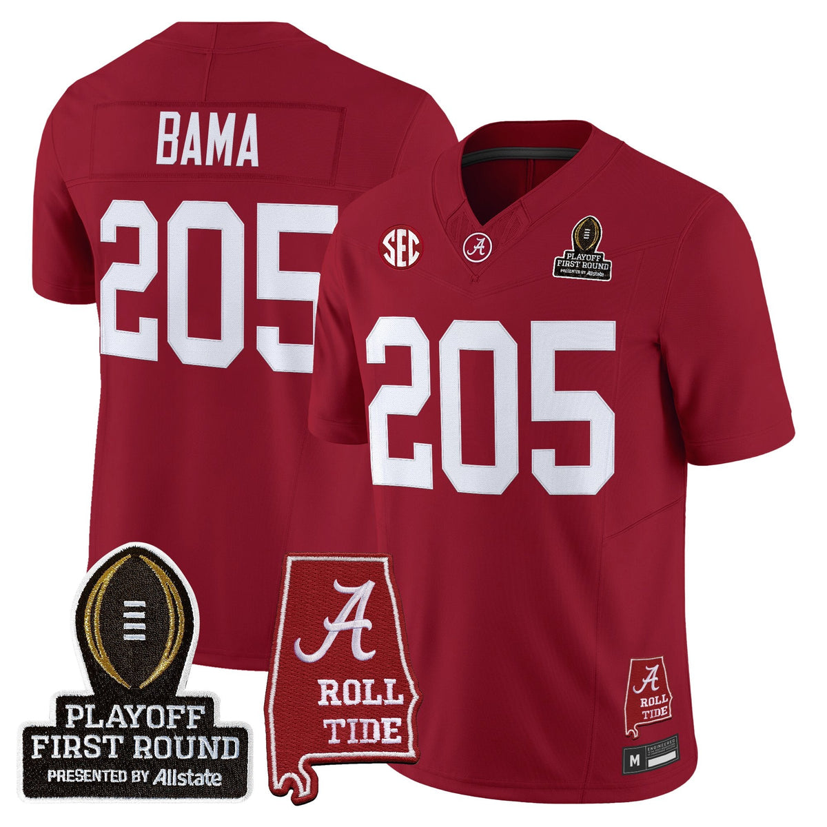 BAMA 2025 Playoff First Round Vapor Limited Jersey
