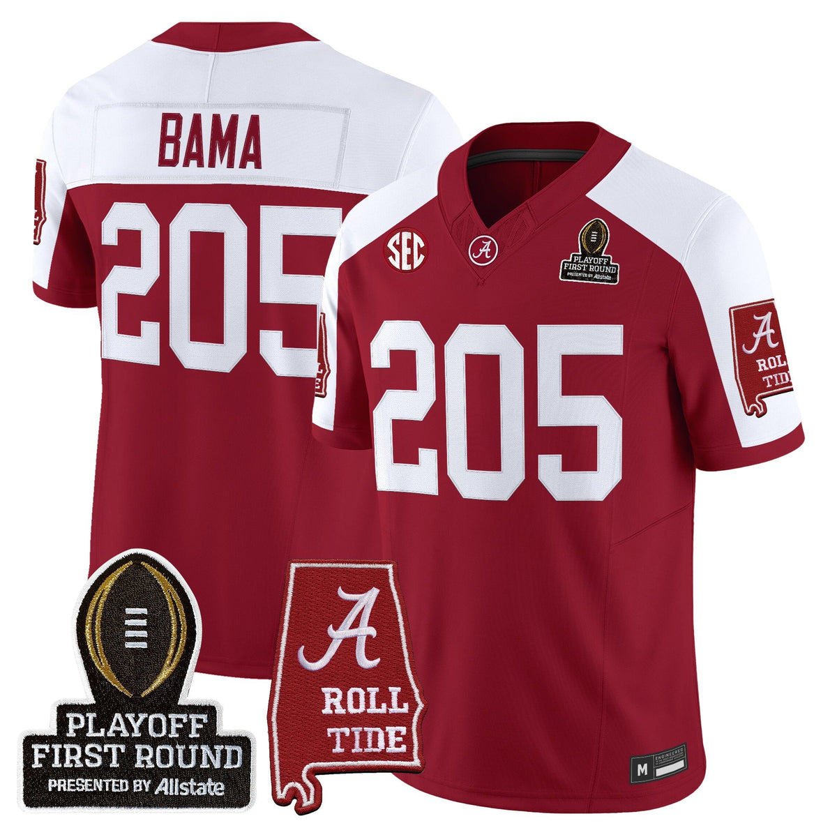 BAMA 2025 Playoff First Round Vapor Limited Jersey