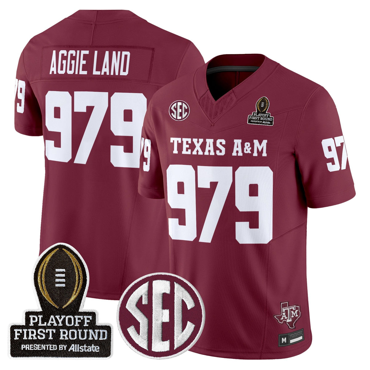 Aggies 2025 Playoff First Round Vapor Limited Jersey