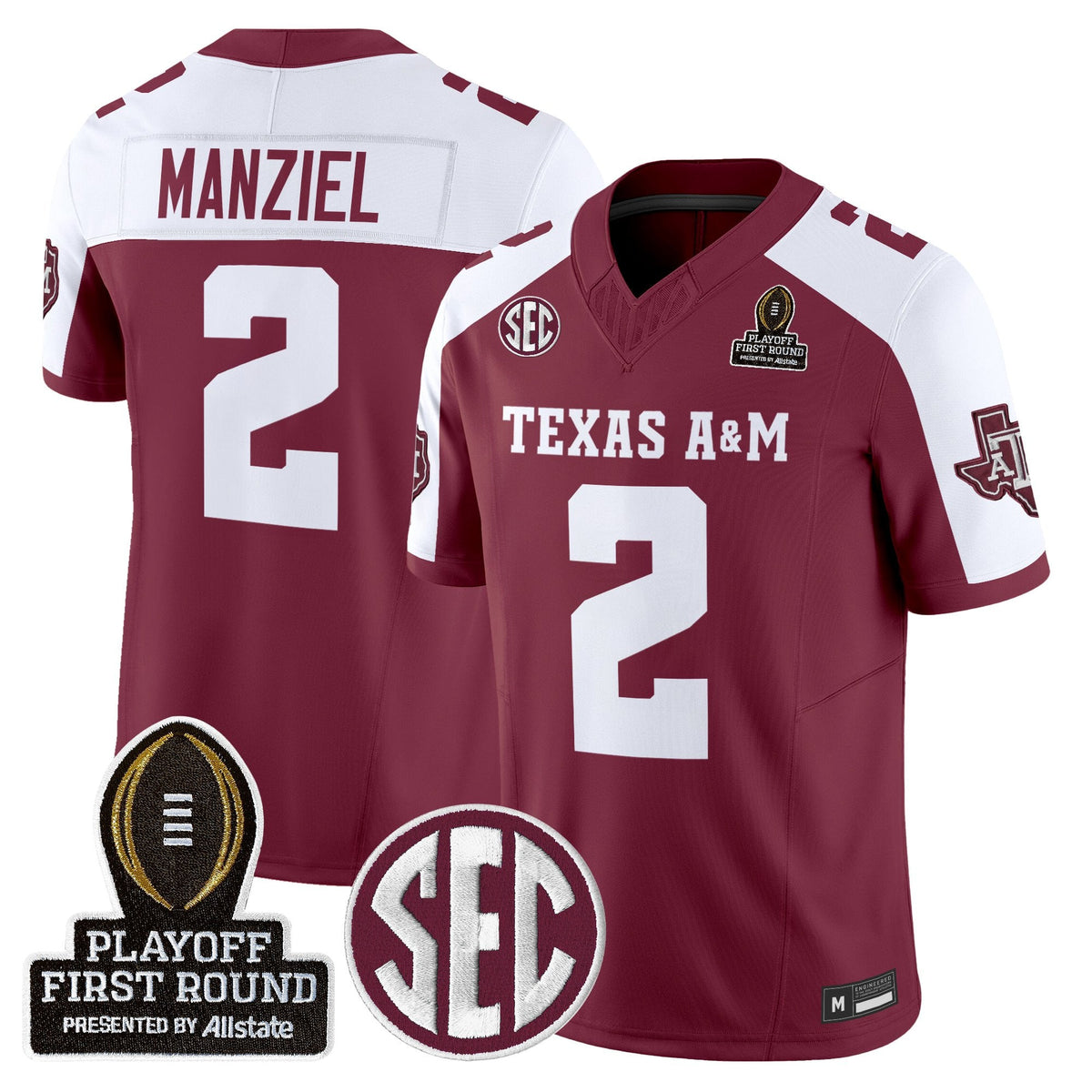 Aggies 2025 Playoff First Round Vapor Limited Jersey