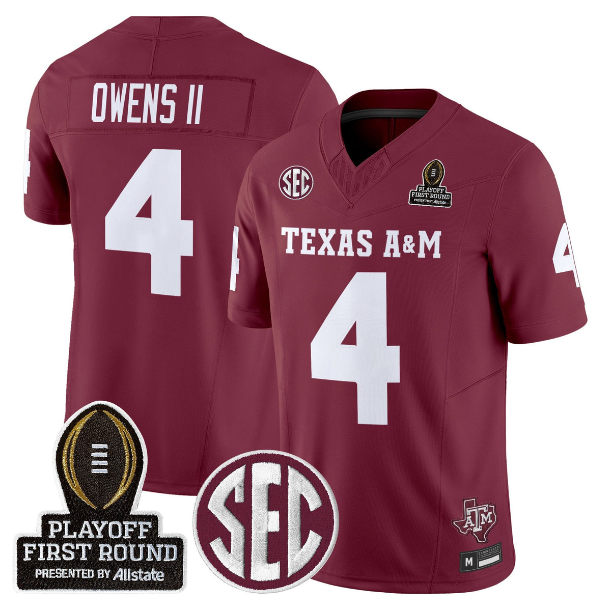 Aggies 2025 Playoff First Round Vapor Limited Jersey