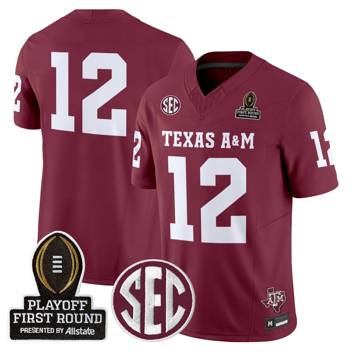 Aggies 2025 Playoff First Round Vapor Limited Jersey