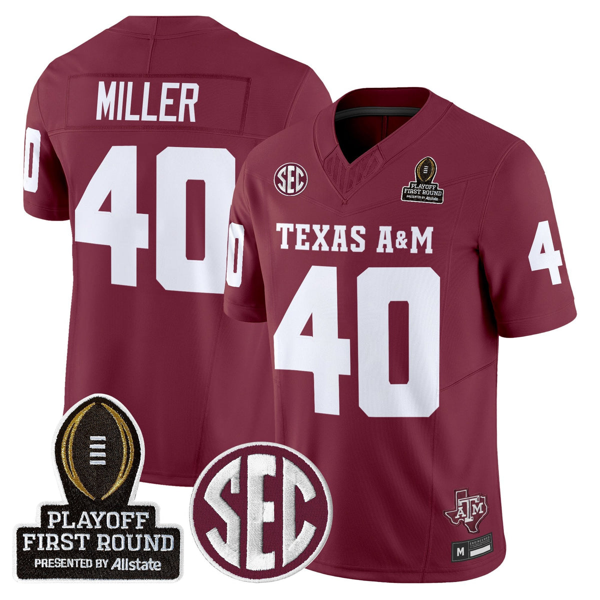 Aggies 2025 Playoff First Round Vapor Limited Jersey