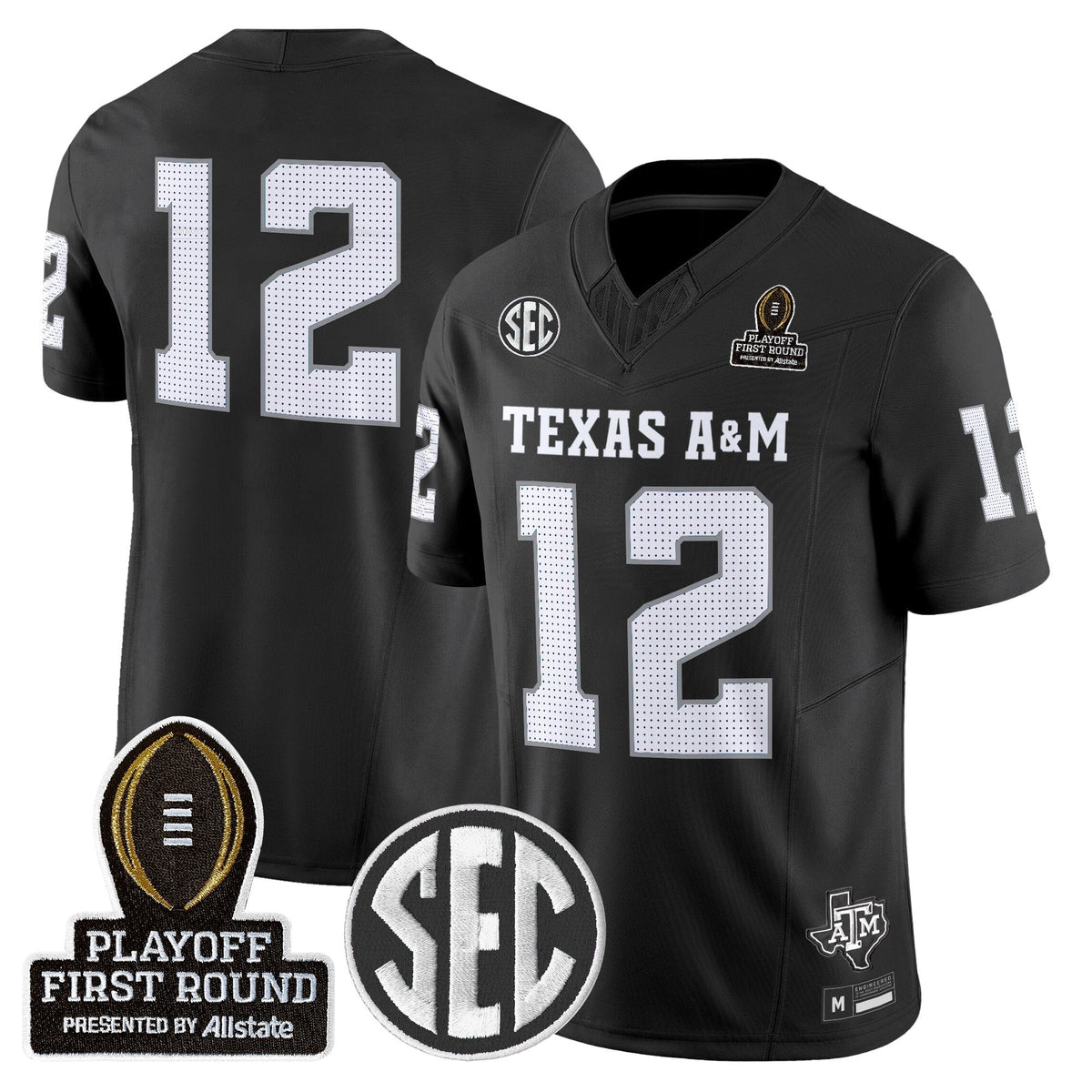 Aggies 2025 Playoff First Round Vapor Limited Jersey