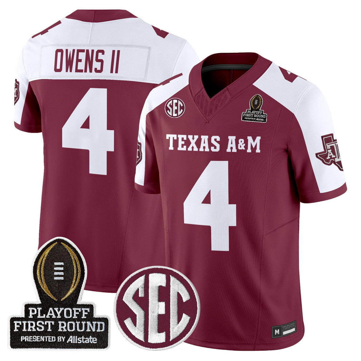 Aggies 2025 Playoff First Round Vapor Limited Jersey