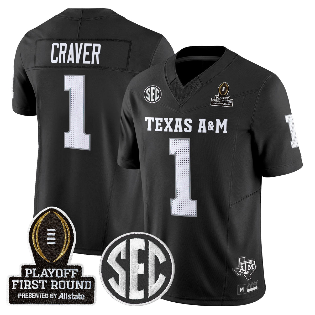 Aggies 2025 Playoff First Round Vapor Limited Jersey