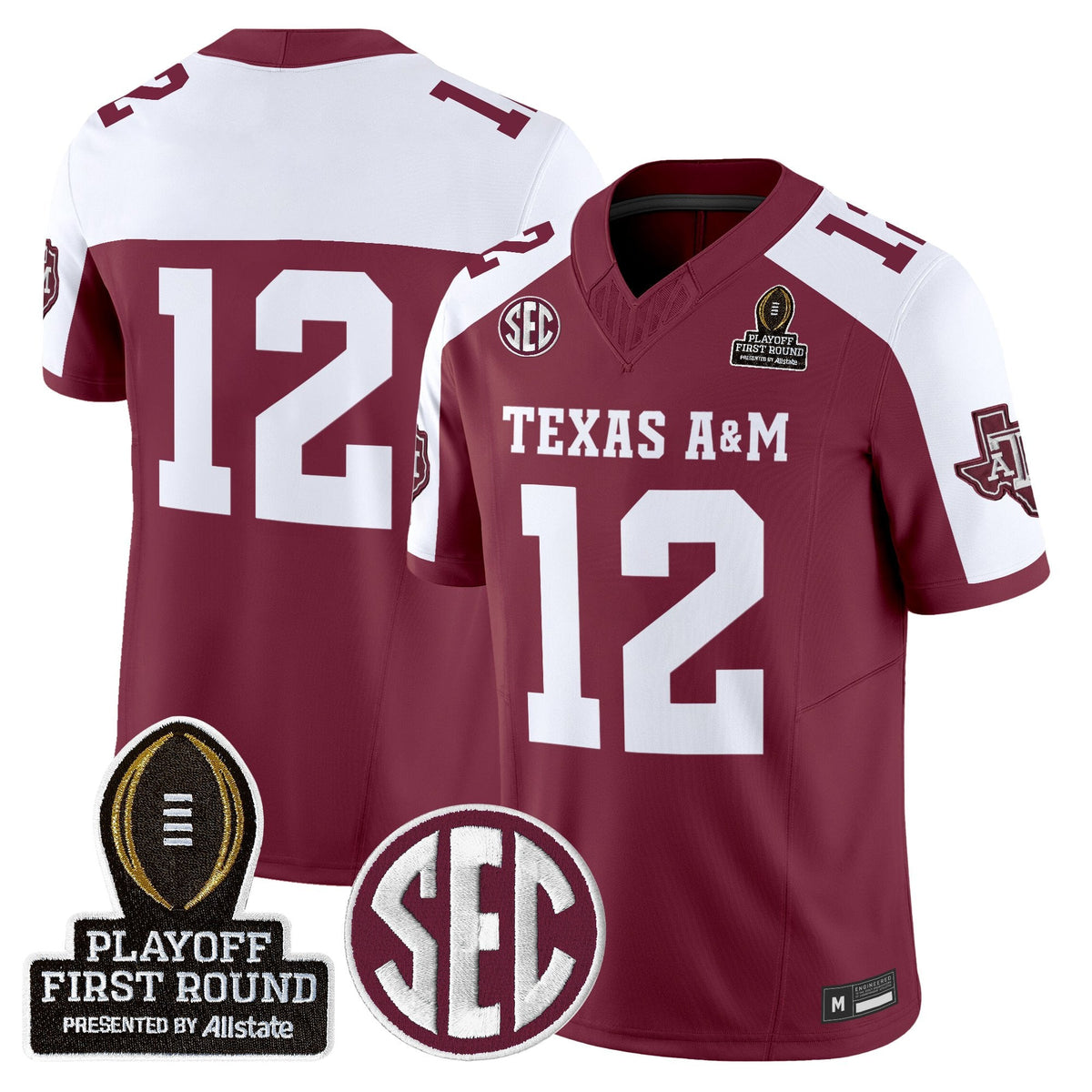 Aggies 2025 Playoff First Round Vapor Limited Jersey