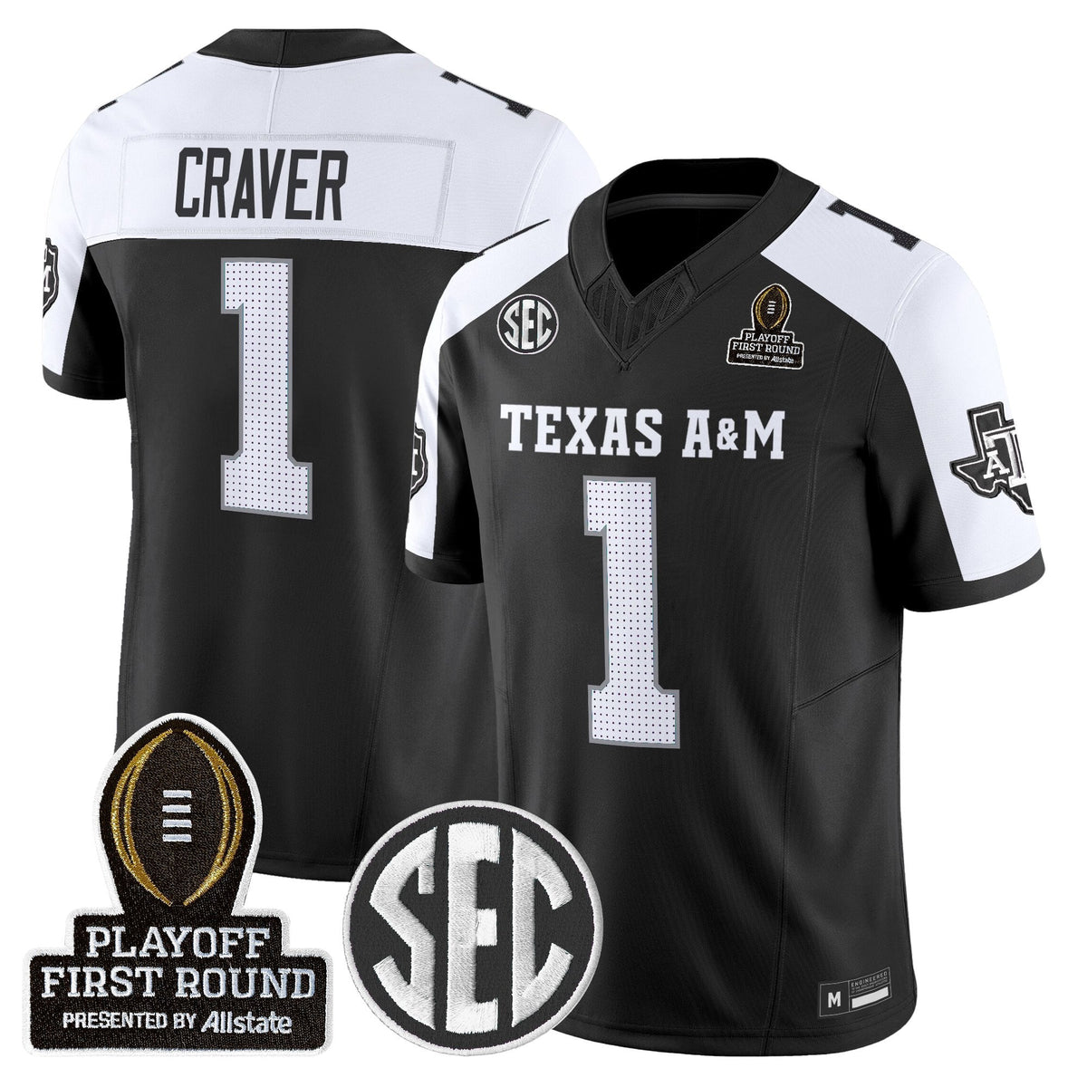 Aggies 2025 Playoff First Round Vapor Limited Jersey