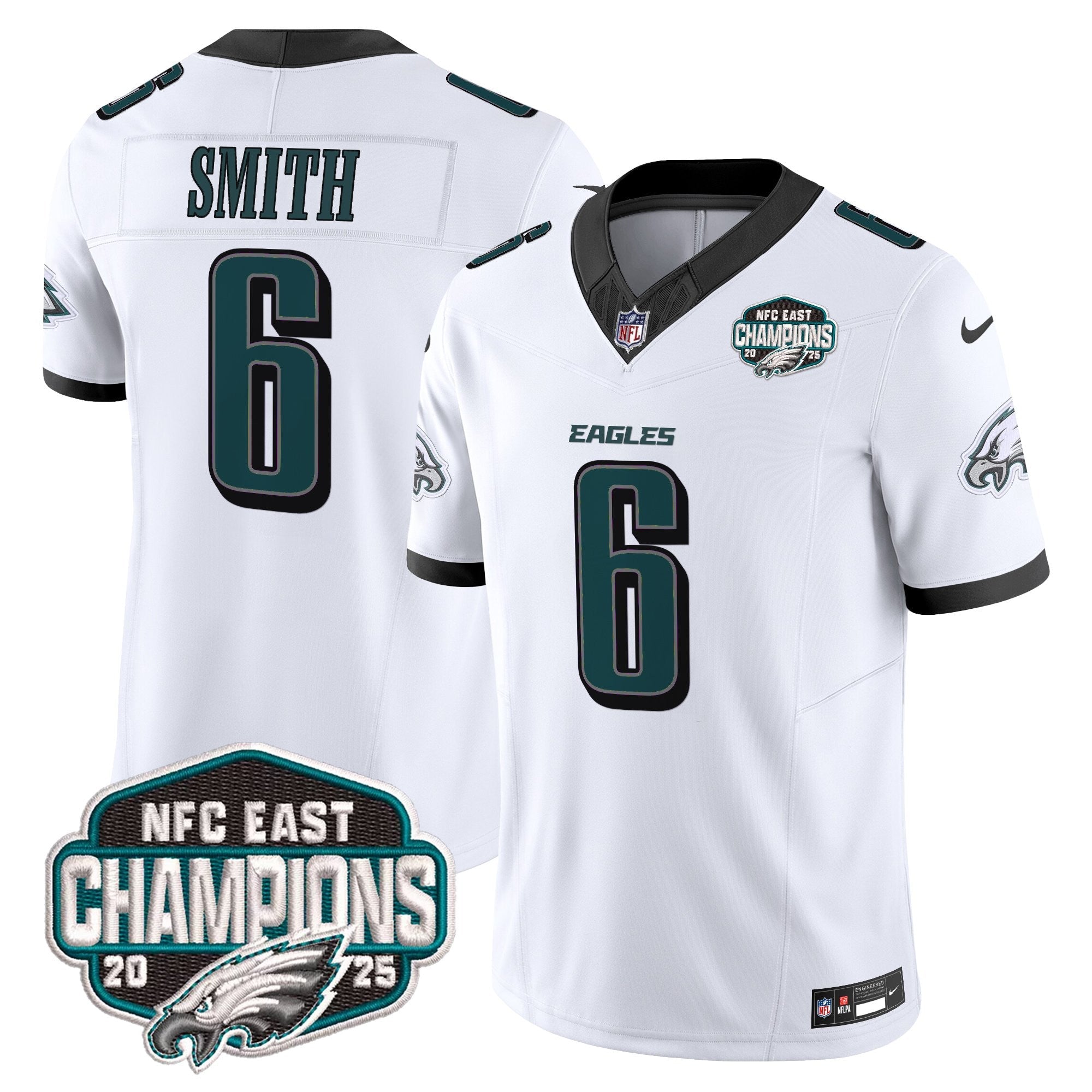 Men's Philadelphia Eagles 2025 NFC East Division Champions Vapor Limited Jersey - All Stitched
