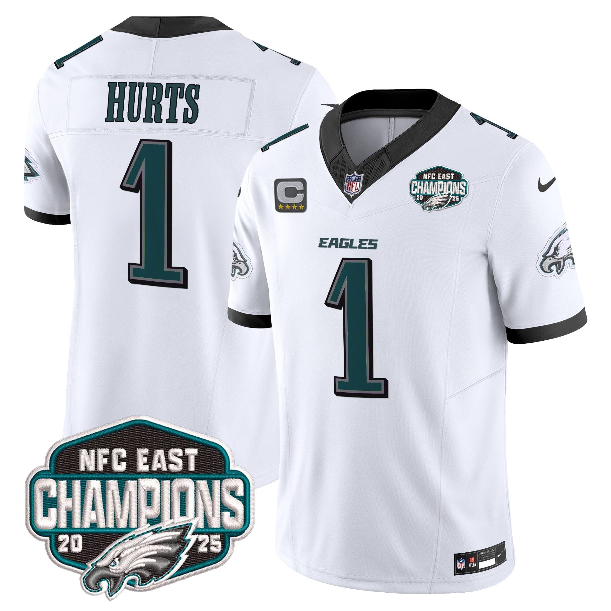 Men's Philadelphia Eagles 2025 NFC East Division Champions Vapor Limited Jersey - All Stitched