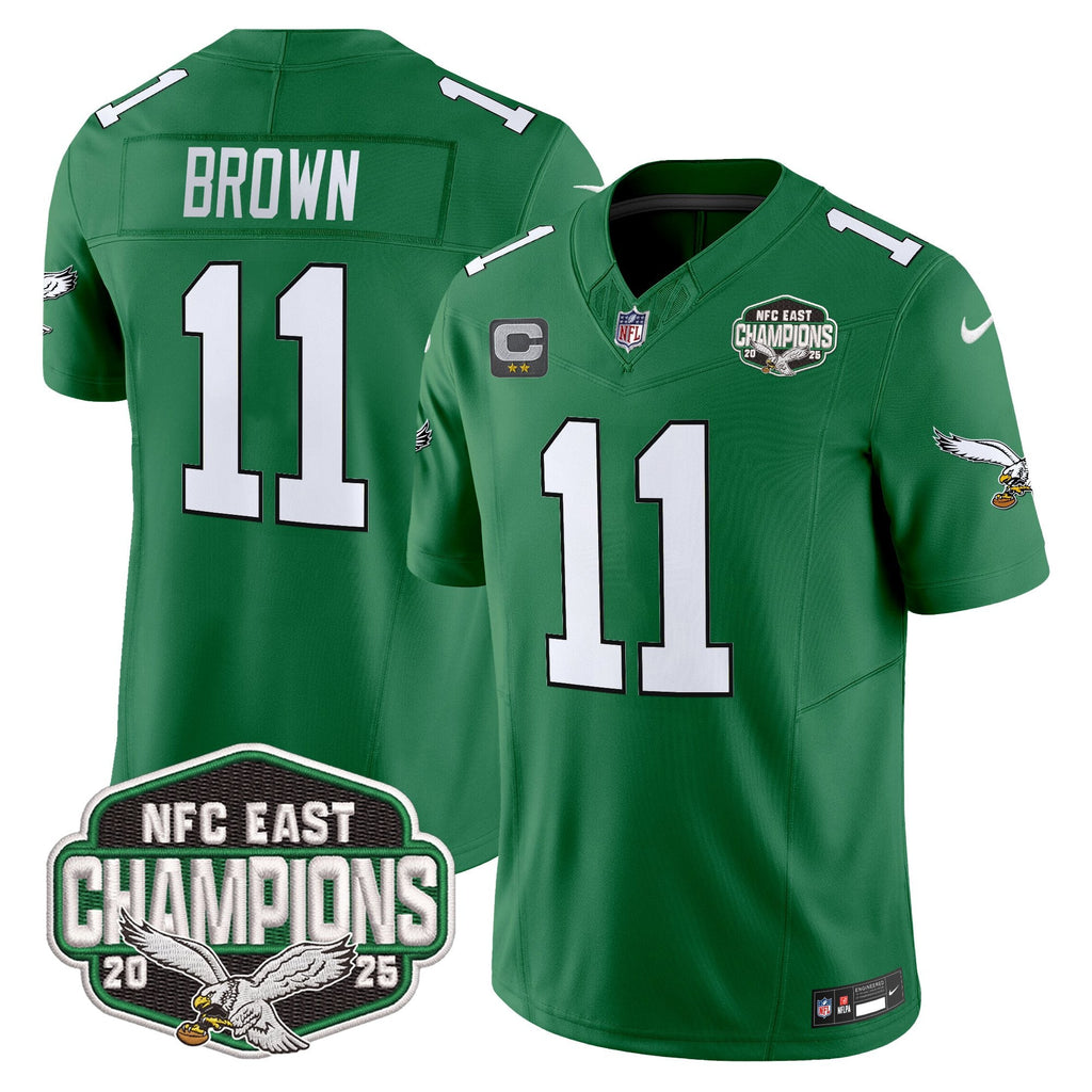 Men's Philadelphia Eagles 2025 NFC East Division Champions Vapor Limited Jersey - All Stitched