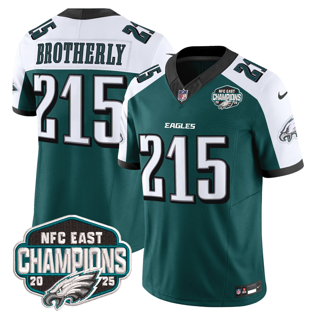 Men's Philadelphia Eagles 2025 NFC East Division Champions Vapor Limited Jersey - All Stitched