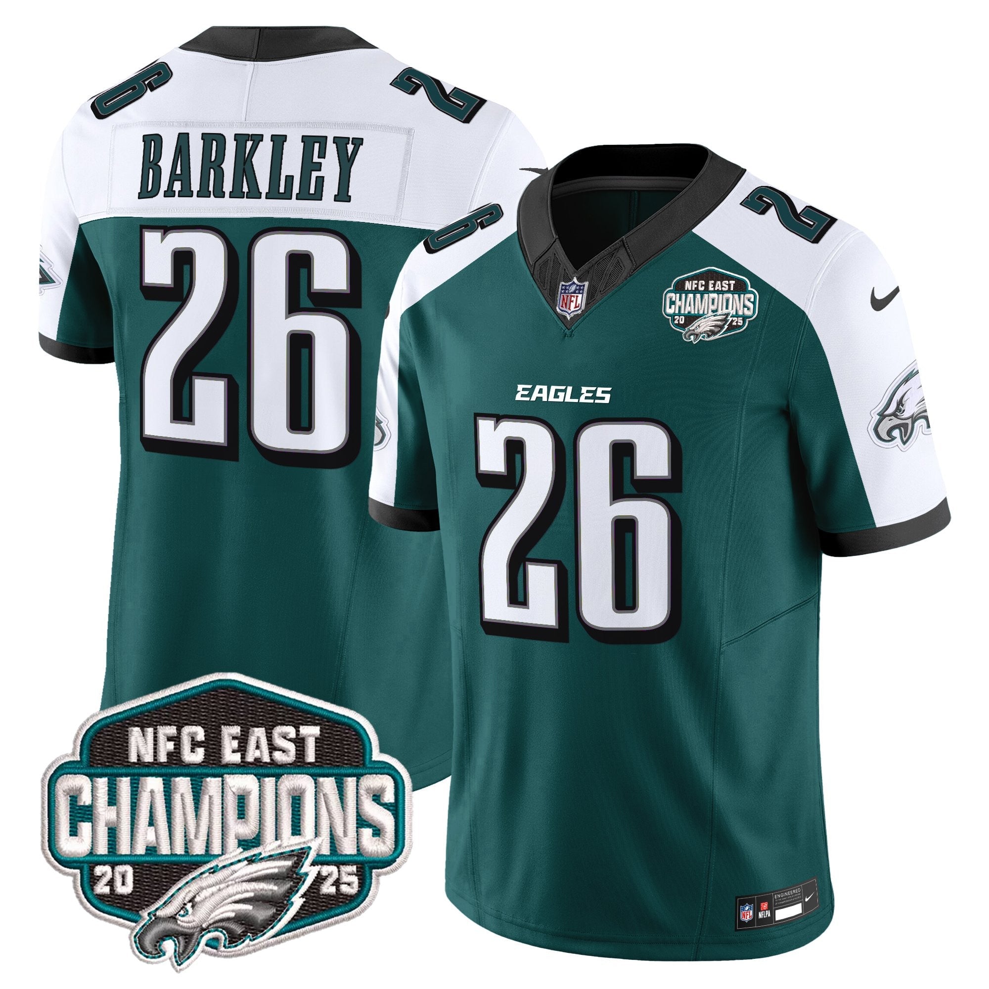 Men's Philadelphia Eagles 2025 NFC East Division Champions Vapor Limited Jersey - All Stitched