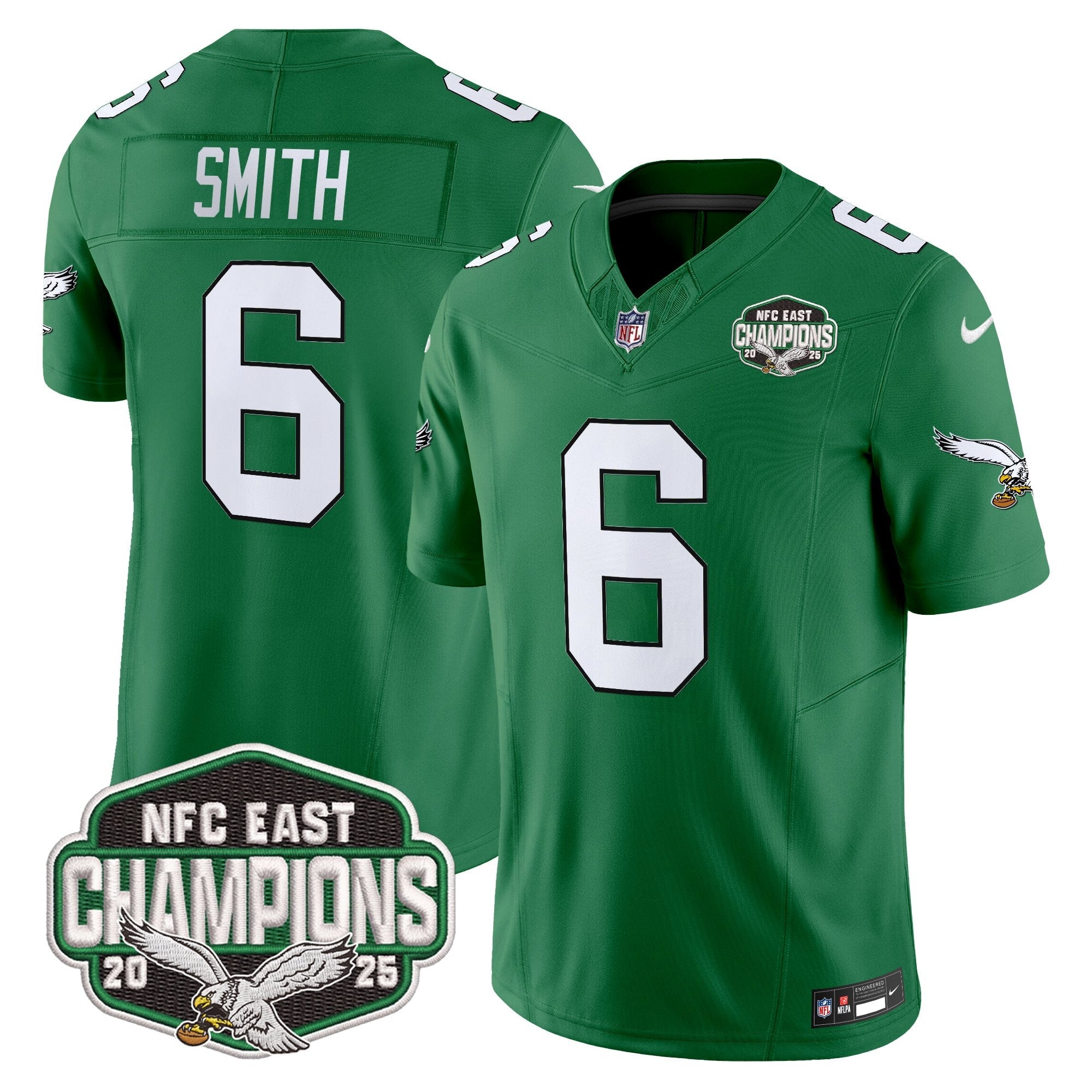 Men's Philadelphia Eagles 2025 NFC East Division Champions Vapor Limited Jersey - All Stitched