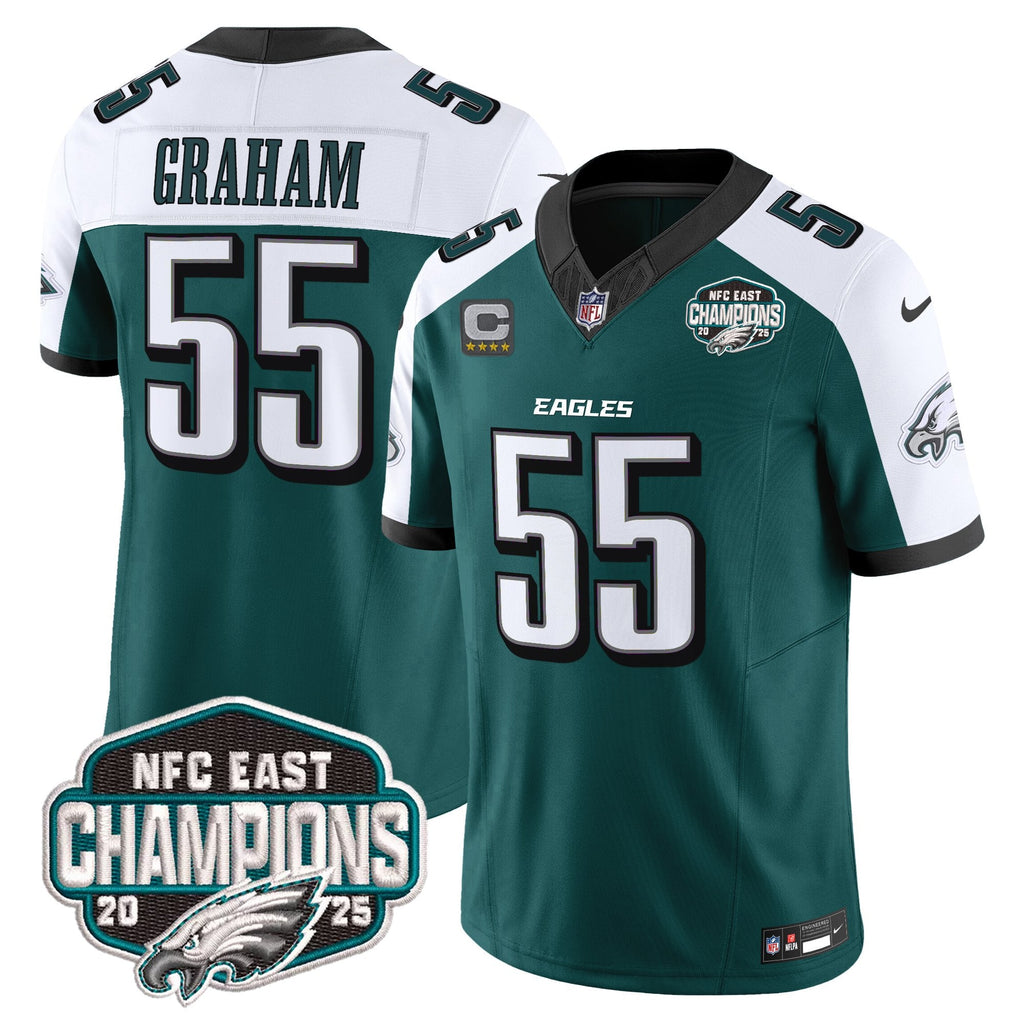 Men's Philadelphia Eagles 2025 NFC East Division Champions Vapor Limited Jersey - All Stitched