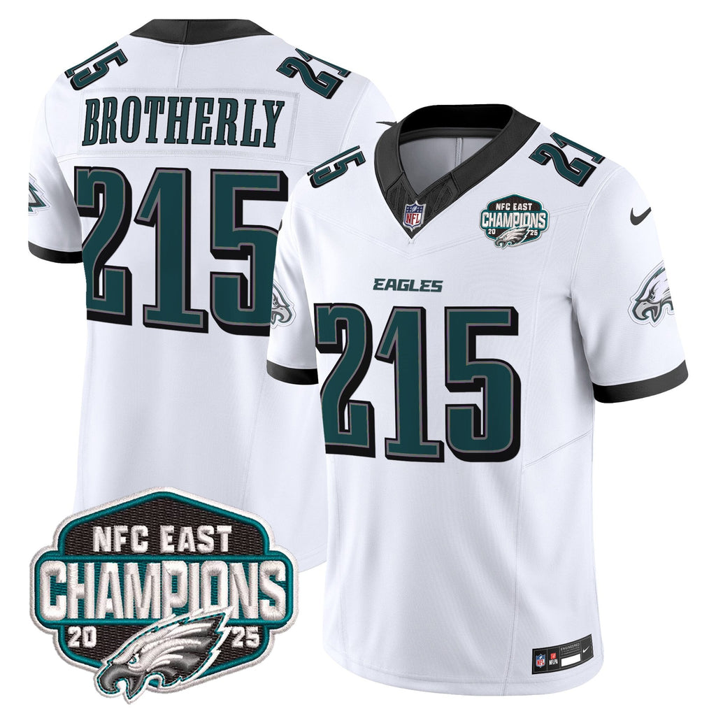 Men's Philadelphia Eagles 2025 NFC East Division Champions Vapor Limited Jersey - All Stitched