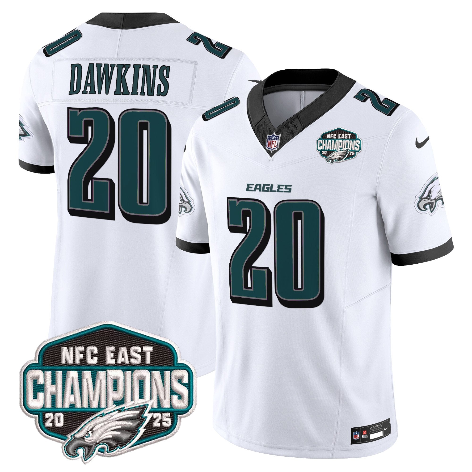 Men's Philadelphia Eagles 2025 NFC East Division Champions Vapor Limited Jersey - All Stitched