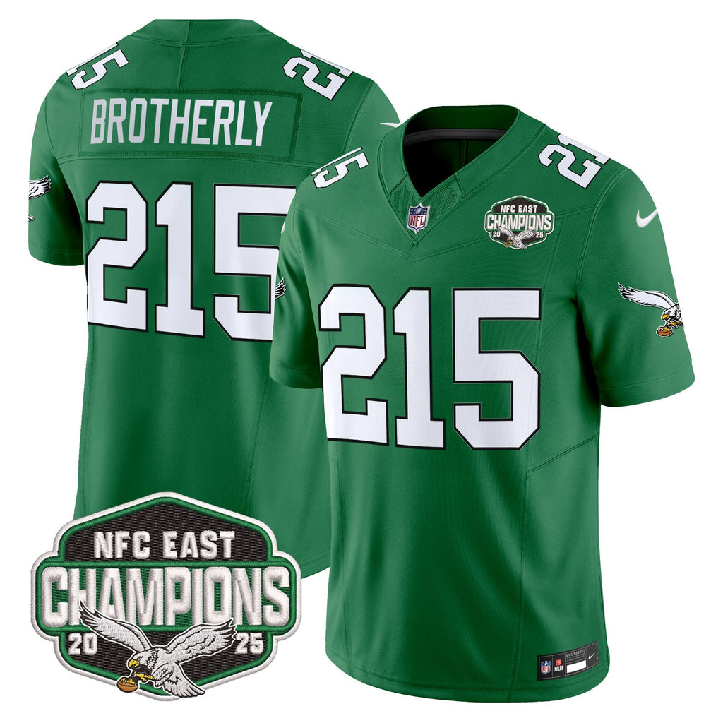Men's Philadelphia Eagles 2025 NFC East Division Champions Vapor Limited Jersey - All Stitched