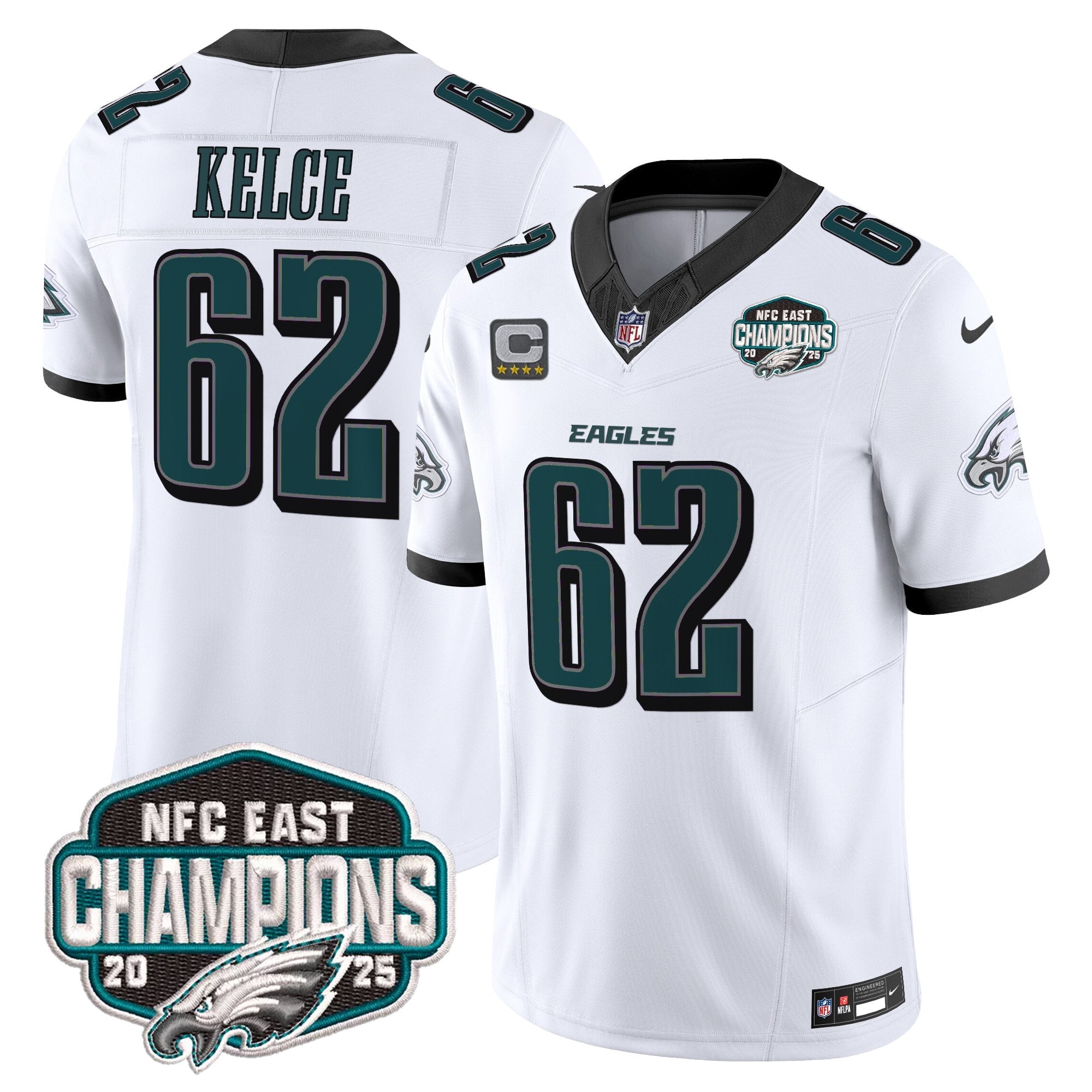 Men's Philadelphia Eagles 2025 NFC East Division Champions Vapor Limited Jersey - All Stitched