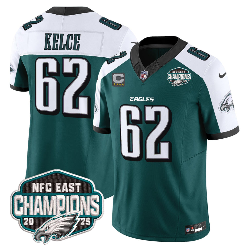 Men's Philadelphia Eagles 2025 NFC East Division Champions Vapor Limited Jersey - All Stitched