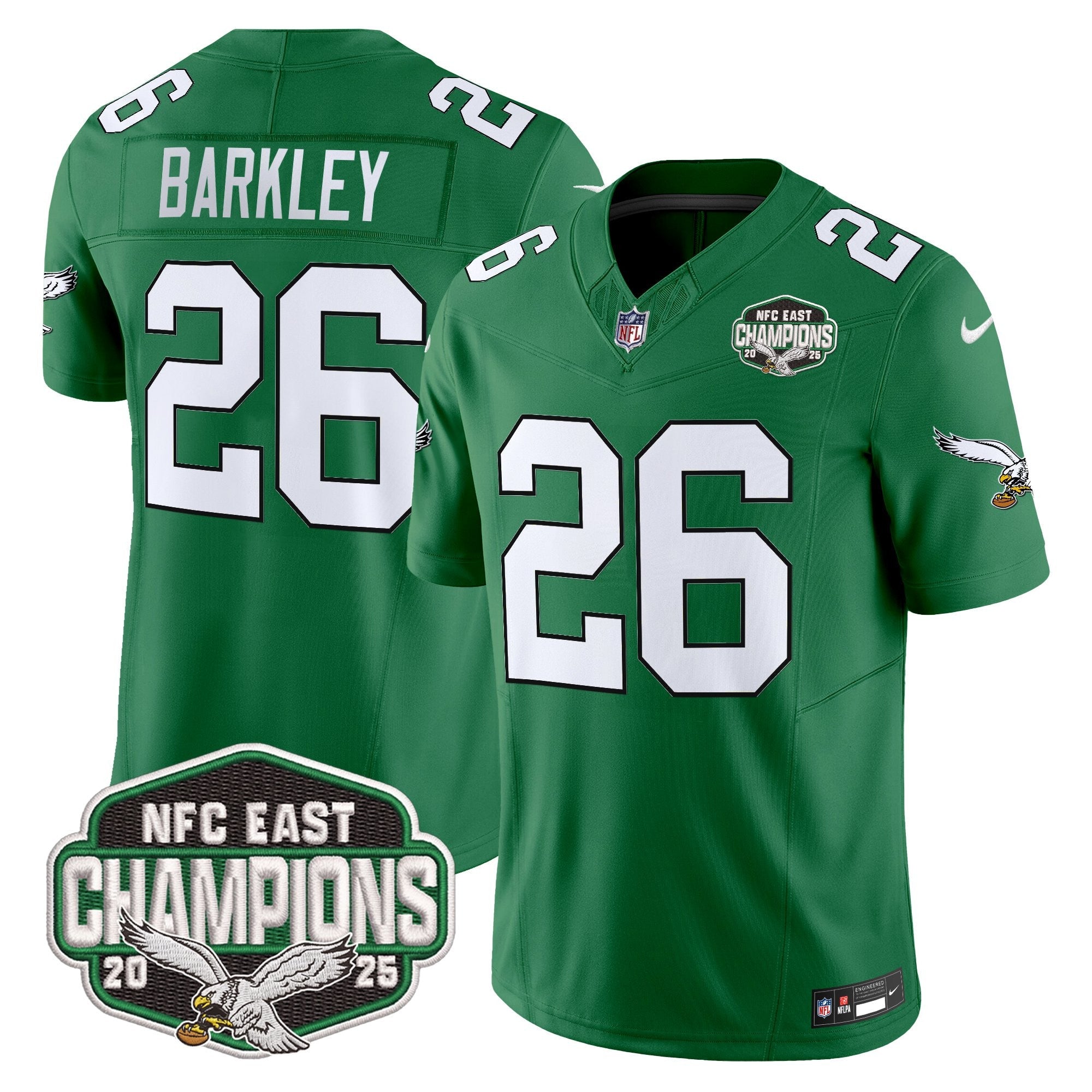 Men's Philadelphia Eagles 2025 NFC East Division Champions Vapor Limited Jersey - All Stitched