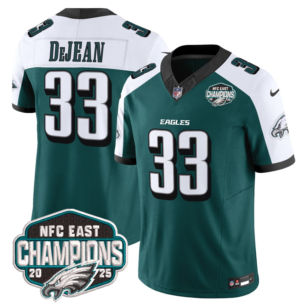 Men's Philadelphia Eagles 2025 NFC East Division Champions Vapor Limited Jersey - All Stitched
