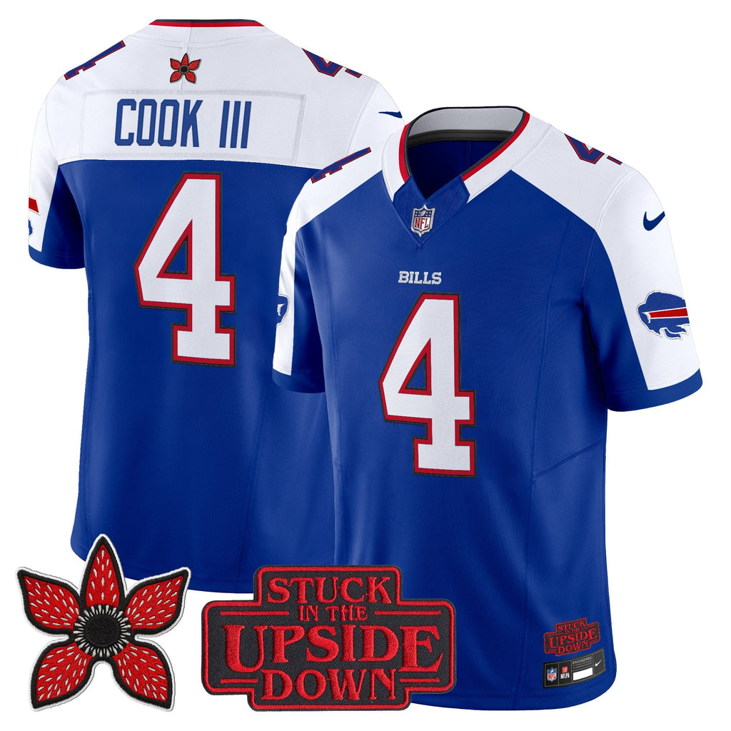 Men's Buffalo Bills 'Stranger Things Edition' Vapor Limited Jersey V2 - All Stitched