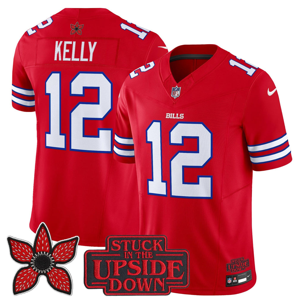 Men's Buffalo Bills 'Stranger Things Edition' Vapor Limited Jersey V2 - All Stitched
