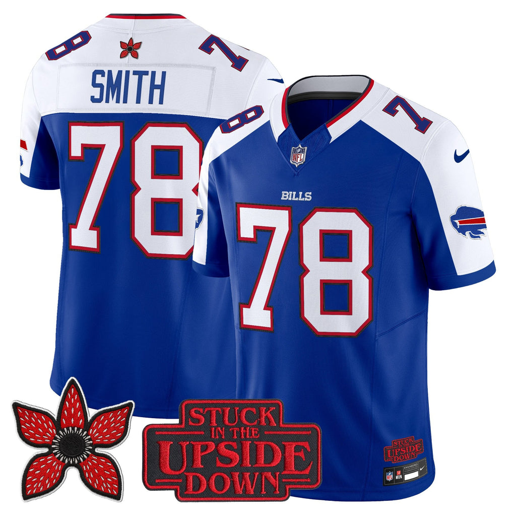 Men's Buffalo Bills 'Stranger Things Edition' Vapor Limited Jersey V2 - All Stitched