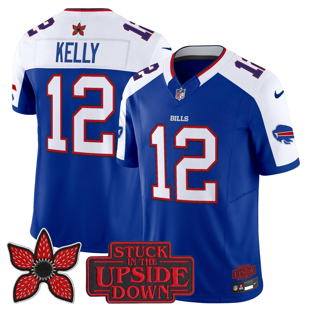 Men's Buffalo Bills 'Stranger Things Edition' Vapor Limited Jersey V2 - All Stitched