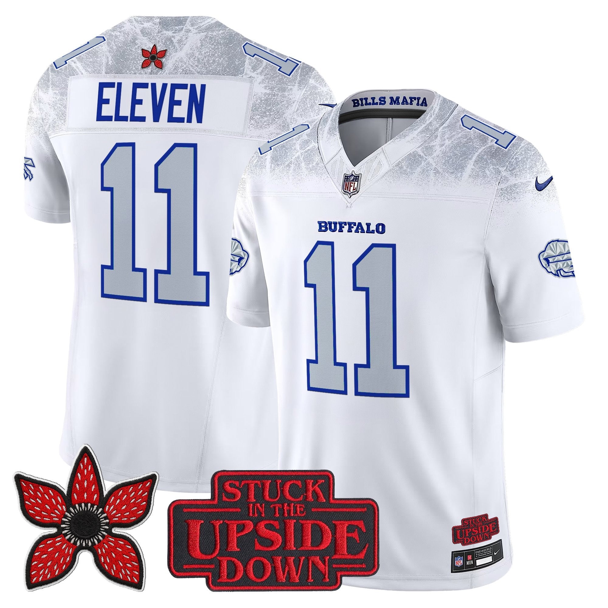 Men's Buffalo Bills 'Stranger Things Edition' Vapor Limited Jersey V2 - All Stitched