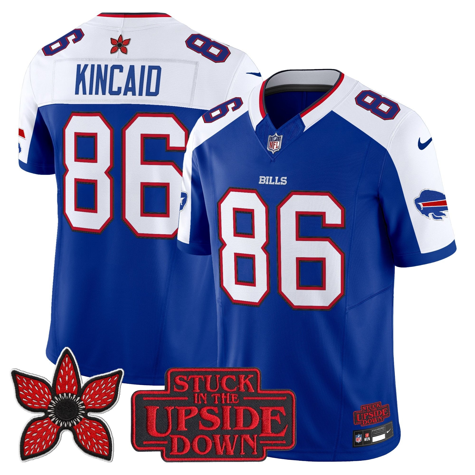 Men's Buffalo Bills 'Stranger Things Edition' Vapor Limited Jersey V2 - All Stitched