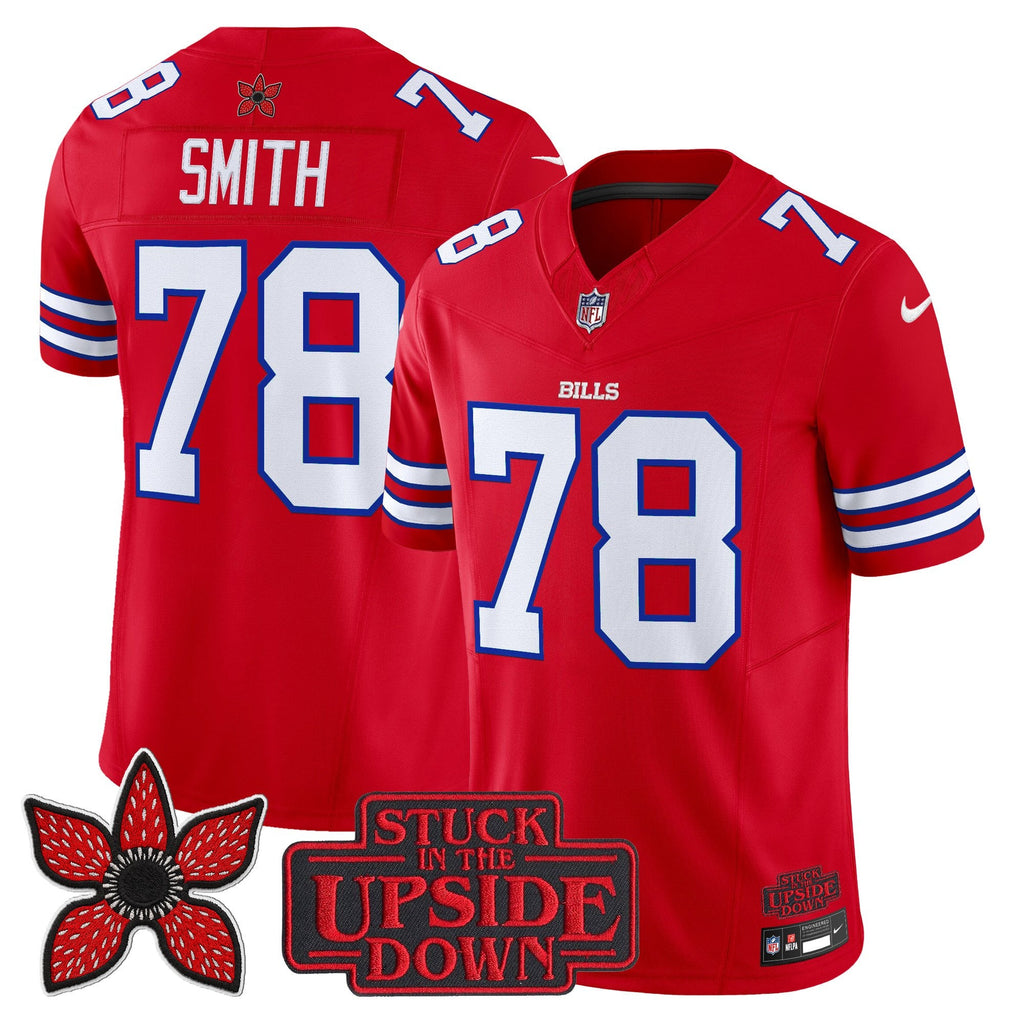 Men's Buffalo Bills 'Stranger Things Edition' Vapor Limited Jersey V2 - All Stitched