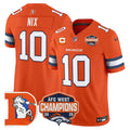 Men's Denver Broncos Throwback Vapor Limited Jersey - 2025 AFC West Division Champions Patch - All Stitched