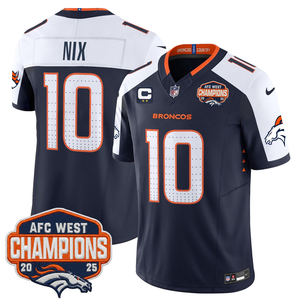 Men's Denver Broncos 2025 AFC West Division Champions Vapor Limited Jersey - All Stitched